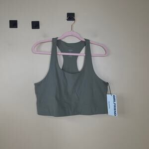 Girlfriend Collective Paloma Racerback Bra in Dune Size XXXL
